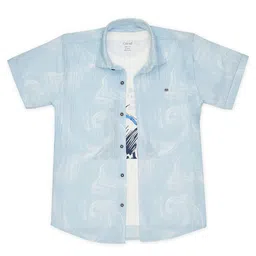 CAVIO Boys Pack Of 2 Comfort Floral Opaque Casual Shirt-picture-40