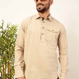 Thomas Scott Men Premium Solid Spread Collar Casual Shirt-picture-12
