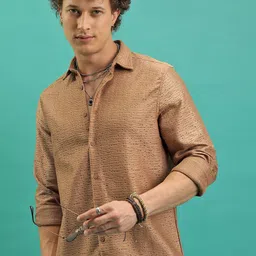 HIGHLANDER Mens Crochet Relax Fit Shirt-image-14