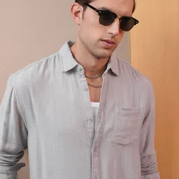 LOCOMOTIVE Premium Jacquard Textured Relaxed Shirt-image-12