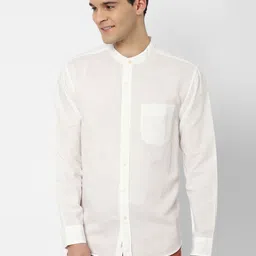 AMERICAN EAGLE OUTFITTERS Mandarin Collar Opaque Casual Shirt-picture-20