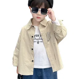 StyleCast x Revolte Boys Spread Collar Cotton Curved Casual Shirt-picture-52