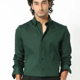 RARE RABBIT Men Holand Slim Fit Cotton Shirt-image-62