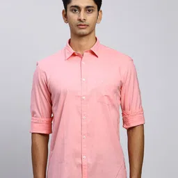 Parx Slim Fit Spread Collar Cotton Casual Shirt-picture-11
