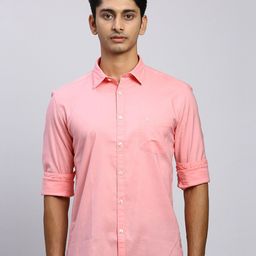 Parx Men Slim Fit Spread Collar Long Sleeves Casual Shirt-picture-5