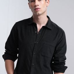 HIGHLANDER Men Slim Fit Opaque Cotton Casual Shirt-picture-21