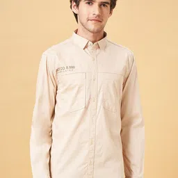 SF JEANS by Pantaloons Slim Fit Spread Collar Twill Casual Shirt-picture-35