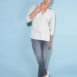 Crimsoune Club Resort Collar Slim Fit Cotton Casual Shirt-picture-30