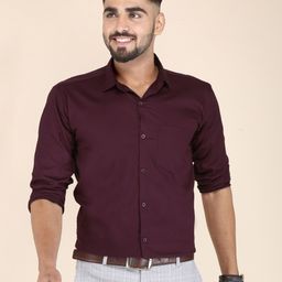 FUBAR Slim Fit Spread Collar Long Sleeves Formal Shirt-picture-3