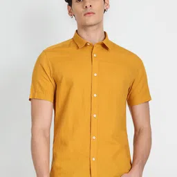 Flying Machine Slim Fit Cotton Linen Casual Shirt-picture-23