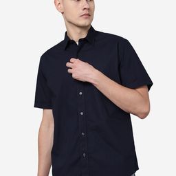 JADE BLUE Slim Fit Spread Collar Casual Pure Cotton Shirt-picture-20