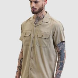 Snitch Men Relaxed Boxy Opaque Casual Shirt-picture-44