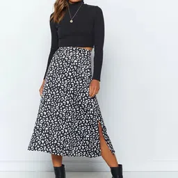 StyleCast x Revolte Animal Printed A-Line Midi Skirt-picture-26
