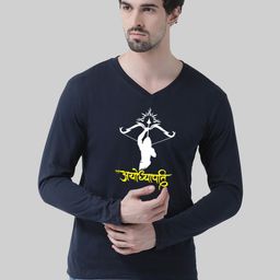 Friskers Graphic Printed V Neck Short Sleeves Cotton Tshirt-picture-39
