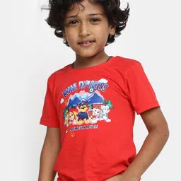 V-Mart Boys Graphic Printed Cotton Casual T-shirt image 1