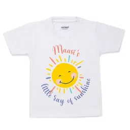 KNITROOT Unisex Kids White & Yellow Printed T-shirt-picture-23