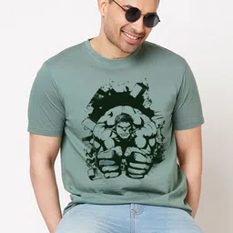 Wear Your Opinion Men Printed Raw Edge T-shirt-picture-27