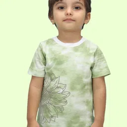 NUSYL Kids Tie & Dye Floral Printed T-shirt-picture-37