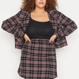 Trendyol Checked A-Line Mini Skirt-image-14