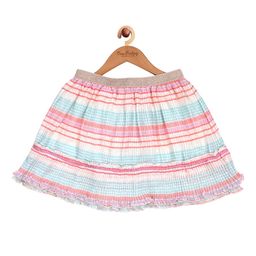 One Friday Kids-Girls A-Line Striped Pleated Skirt-picture-9