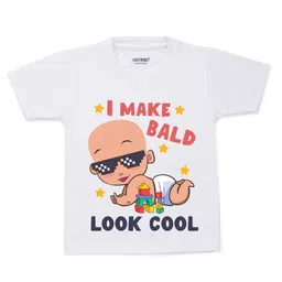 KNITROOT Kids White & Red Printed Cotton T-shirt-image-60