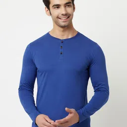 HARBOR N BAY Men Cotton Henley Neck T-shirt-picture-23