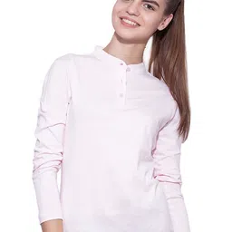 appulse Mandarin Collar Cotton Relaxed Fit T-shirt-picture-26