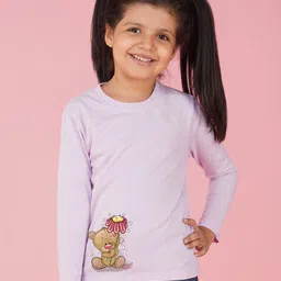 NUSYL Girls Graphic Printed Round Neck T-shirt-picture-32