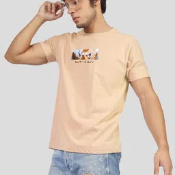 Greylongg Men Graphic Printed Round Neck Cotton T-Shirt-picture-25