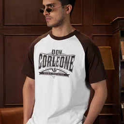 The Souled Store White The Godfather: Corleone Printed Pure Cotton T-shirt-picture-11
