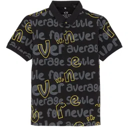 Status Quo  Kids Typography Printed Polo Collar T-shirt image 1