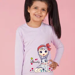 NUSYL Girls Graphic Printed T-shirt-picture-35
