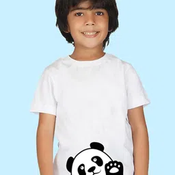 NUSYL Boys Graphic Panda Printed Cotton T-shirt-picture-37