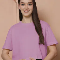 Friskers Women Cotton Oversized Crop  T-shirt-picture-15