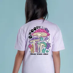 NUSYL Girls Graphic Printed Oversized T-shirt-image-55