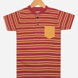 Dollar Champion Kidswear Boys Striped Pockets T-shirt-picture-37