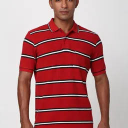 Peter England Men Striped Polo Collar Pockets T-shirt-picture-44