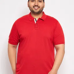 Club York Plus Size Polo Collar T-shirt-image-63