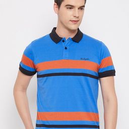 Club York Striped Polo Collar Cotton T-shirt-picture-21