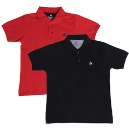 BAESD Boys Pack Of 2 Polo Collar Cotton T-shirts-picture-20