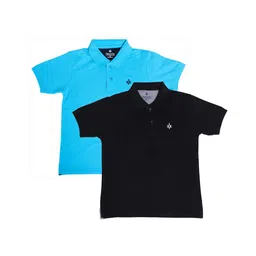BAESD Boys Pack of 2 Cotton Short Sleeves Polo Collar Pockets T-shirts-picture-40