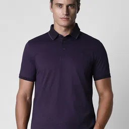 Van Heusen Geometric Printed Polo Collar Cotton Casual T-shirt image 1