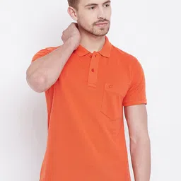 Camey Polo Collar Pocket Detail Cotton Knitted T-shirt-picture-31