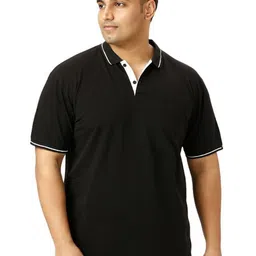 Wear Your Opinion Men Solid Plus Size Tipped Polo Collar Pique Cotton T-shirt-picture-29