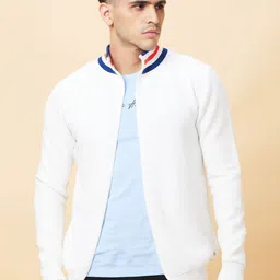 Being Human Men Colourblocked Mandarin Collar Pockets T-shirt image 1