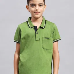 Monte Carlo Boys Solid Polo Collar Pockets T-shirt-image-34