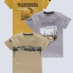 BAESD Boys Pack Of 3 Printed Pure Cotton T-shirts-picture-15