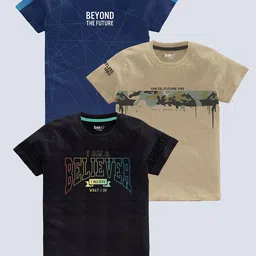 BAESD Boys Pack Of 3 Printed Cotton T-shirt-picture-25