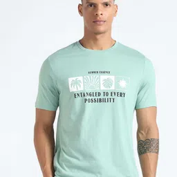 Flying Machine Typography Printed Cotton Round Neck T-shirt-picture-46