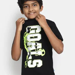 V-Mart Boys Typography Printed Cotton T-shirt image 1